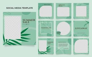 venta de moda de banner de plantilla de redes sociales completamente editable vector