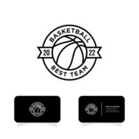 Basketball League Badge sport logo vector