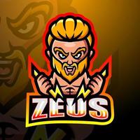 diseño de logotipo zeus mascot esport