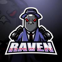 Mafia Raven esport mascot logo design