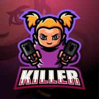 Killer mascot esport logo design