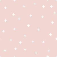 minimalustic pink Background with pink dotted texture cross simple seamless pattern template vector