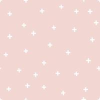 minimalustic pink Background with pink dotted texture cross simple seamless pattern template vector