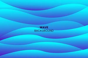 Abstract blue background with wavy style vector