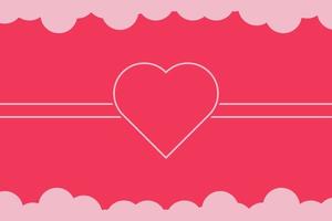 Minimalist romantic pink background vector