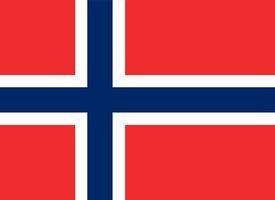 bandera de noruega. vector