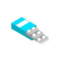 Medical pill illustration vector