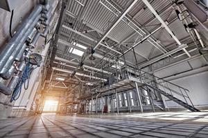 milk collection room at a milk processing plant photo