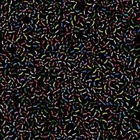 Vector  seamless pattern illustration with multi-colored confetti   in a black background