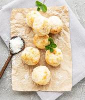 Sweet coconut cookies photo