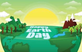 Happy Earth Day Background vector