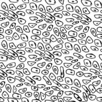 Abstract forms black and white seamless pattern vector