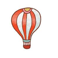 Air Balloon Line Illustration vector
