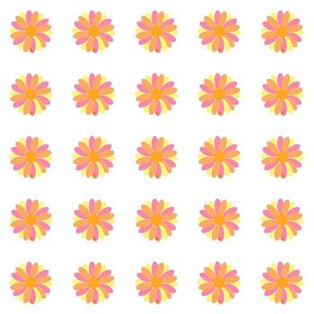 patrón de flores de colores vector