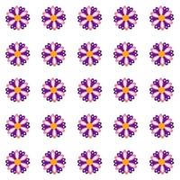 Colored Flowers Pattern vector