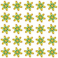 Colored Flowers Pattern vector