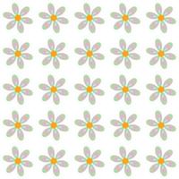 Colored Flowers Pattern vector