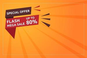 Illustration vector design of banner sale event