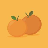 ilustración, vector, diseño, de, fresco, naranja, fruta vector