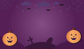 ilustración vectorial diseño de fondo de halloween vector