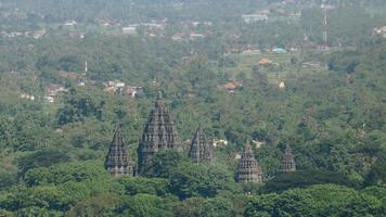 Aerial view of Prambanan Temple in Yogykarta, Indonesia photo