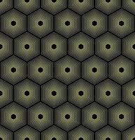 fondo verde oliva con hexágonos vectoriales negros vector