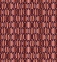 ABSTRACT VECTOR SEAMLESS BACKGROUND WITH CORAL HEXAGONS