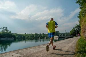 Milan Italy 2013 Running to stay fit photo
