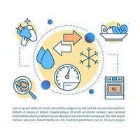 ilustración lineal del concepto de procesamiento de alimentos. preparación de la comida. Cocinando. enfriar, calentar. artículo, folleto, página de revista. iconos de línea fina con texto. diseño de impresión. dibujo de contorno aislado vectorial vector