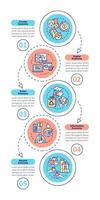 Economy models vertical infographic template. Marketing strategy. Data visualization with 5 steps. Process timeline info chart. Workflow layout with line icons. Myriad Pro-Bold, Regular fonts used vector