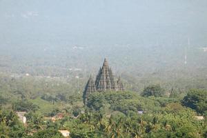 Aerial view of Prambanan Temple in Yogykarta, Indonesia photo