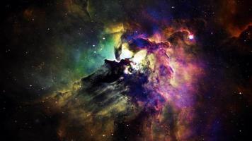 Space Travel to The Lagoon Nebula. video