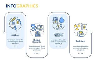 Arthritis medical services vector infographic template. Healthcare presentation outline design elements. Data visualization with 4 steps. Process timeline info chart. Workflow layout with line icons