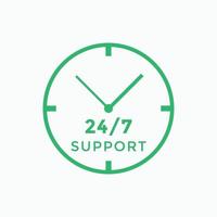 24 hours call center icon vector 247 support icon sign button call center symbol icon template