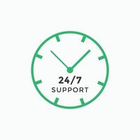 24 hours call center icon vector 247 support icon sign button call center symbol icon template