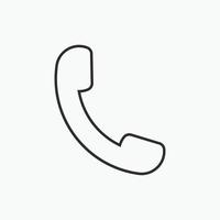 Phone Call icon symbol vector  in trendy flat style Call icon, sign for  app, logo, web Call icon flat vector illustration Telephone symbol