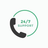24 hours customer service icon. 24 7 support icon sign button. customer service icon vector