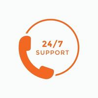 24 hours customer service icon. 24 7 support icon sign button. customer service icon vector