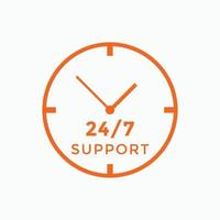 24 hours call center icon vector 247 support icon sign button call center symbol icon template