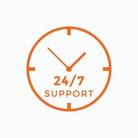 24 hours call center icon vector 247 support icon sign button call center symbol icon template