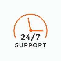 24 hours call center icon vector 247 support icon sign button call center symbol icon template