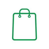 Bag icon vector template. shopping bag icon