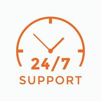 24 hours call center icon vector 247 support icon sign button call center symbol icon template