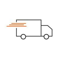 Delivery truck icon vector template. fast shipping delivery. delivery service