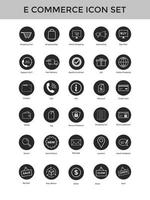 Set of e commerce line icon  online shopping icon set editable Stroke vector