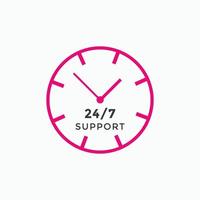 24 hours call center icon vector 247 support icon sign button call center symbol icon template