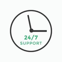 24 hours call center icon vector 247 support icon sign button call center symbol icon template