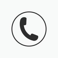 Phone Call icon symbol vector  in trendy flat style Call icon, sign for  app, logo, web Call icon flat vector illustration Telephone symbol