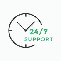customer support icon. 24 hours call center icon vector