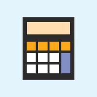 calculator icon vector template colorful. sign of calculator